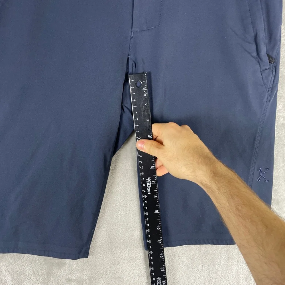 Kitsbow Mountain Bike Shorts Mens 34 Blue Cycling Outdoor Performance Pockets